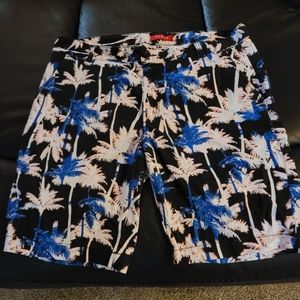 Festive palm tree shorts